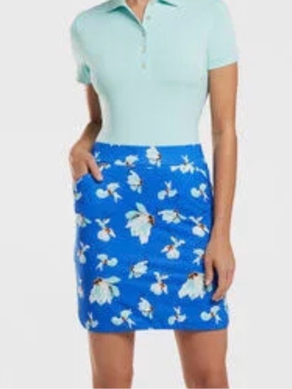 Peter Millar Blue Floral Skort Size Large